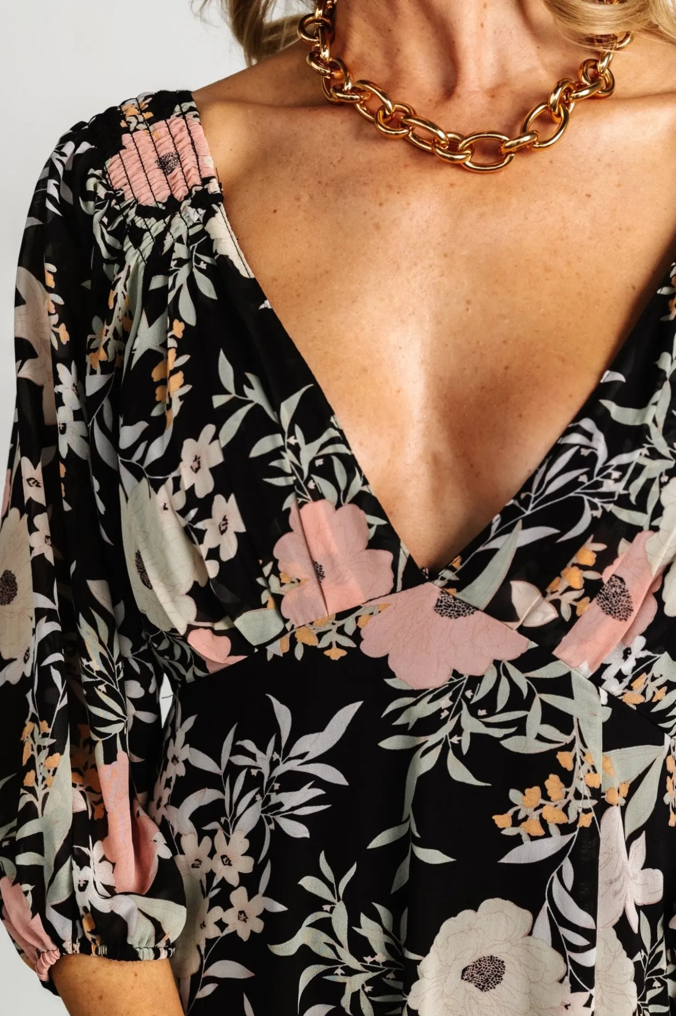 Baltic Born Maisie Maxi Dress | Black Floral