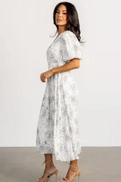 Baltic Born Makenna Midi Dress | Off White Print