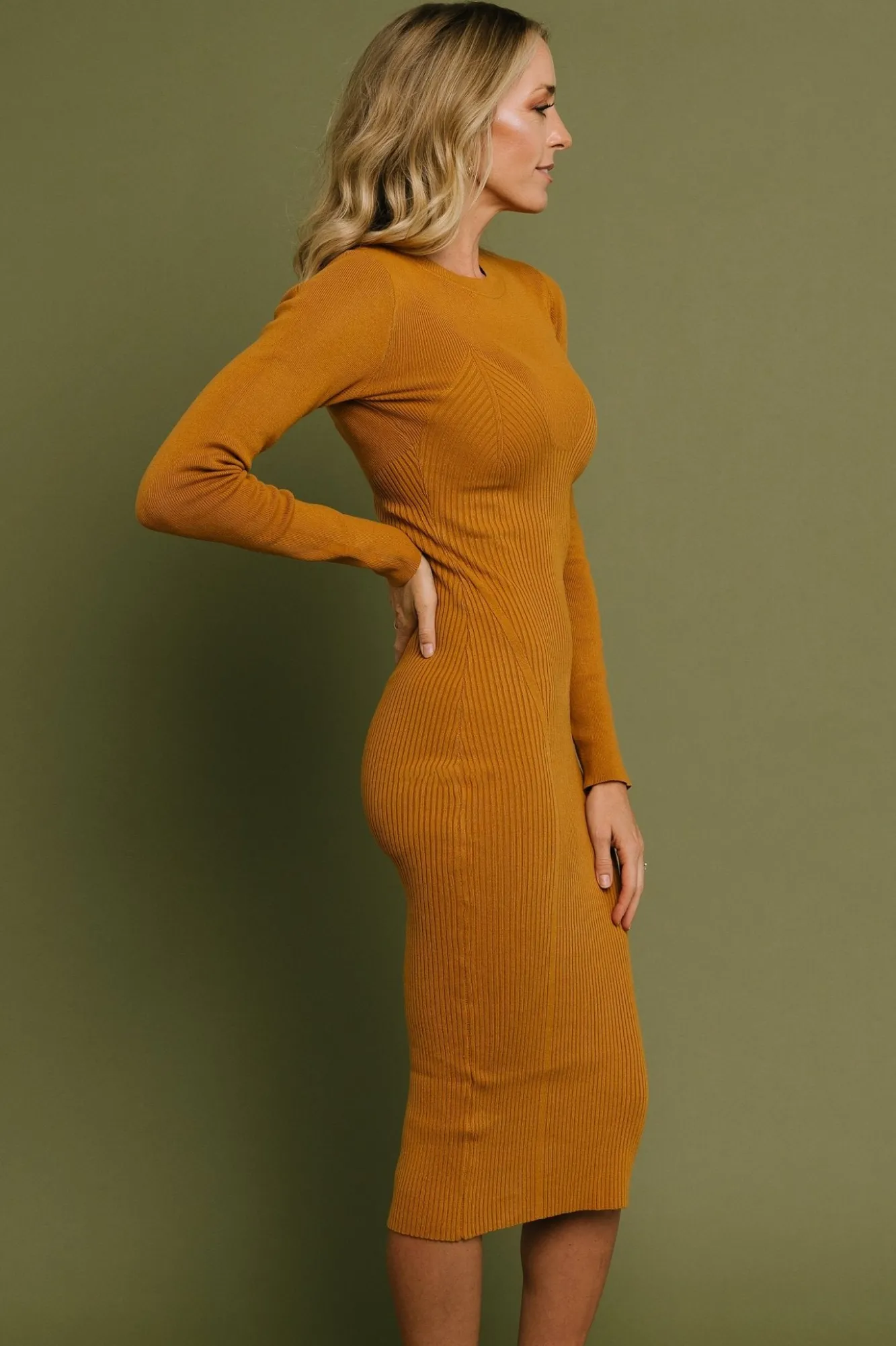Baltic Born Manhattan Ribbed Sweater Dress |
