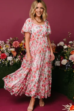 Baltic Born Margo Maxi Dress | Pink Multi Floral