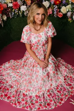 Baltic Born Margo Maxi Dress | Pink Multi Floral