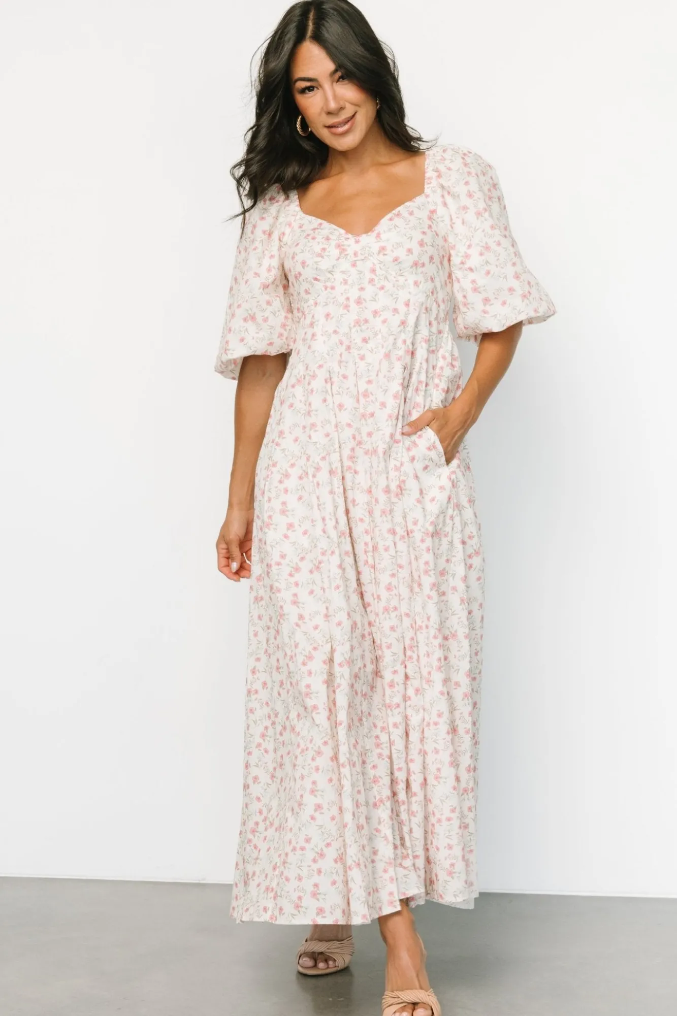 Baltic Born Marguerite Maxi Dress | Cream Floral