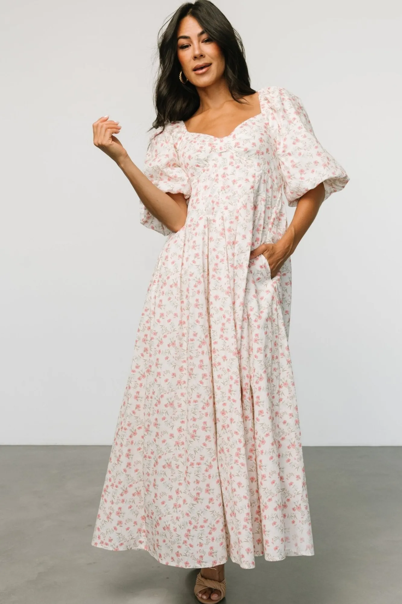 Baltic Born Marguerite Maxi Dress | Cream Floral
