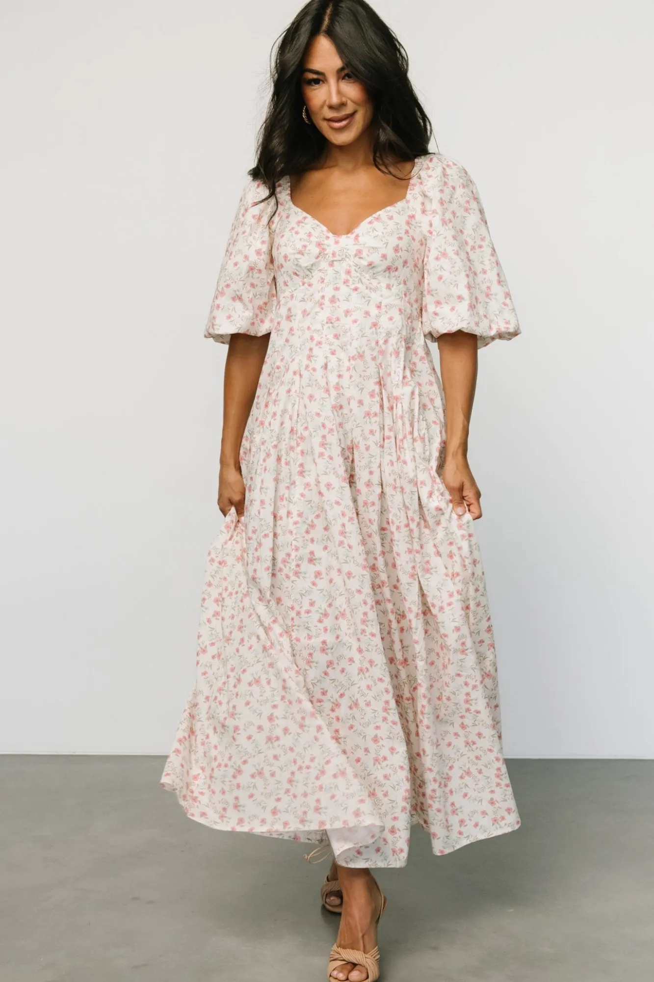 Baltic Born Marguerite Maxi Dress | Cream Floral