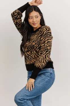 Baltic Born Mariam Knit Sweater | Black + Camel