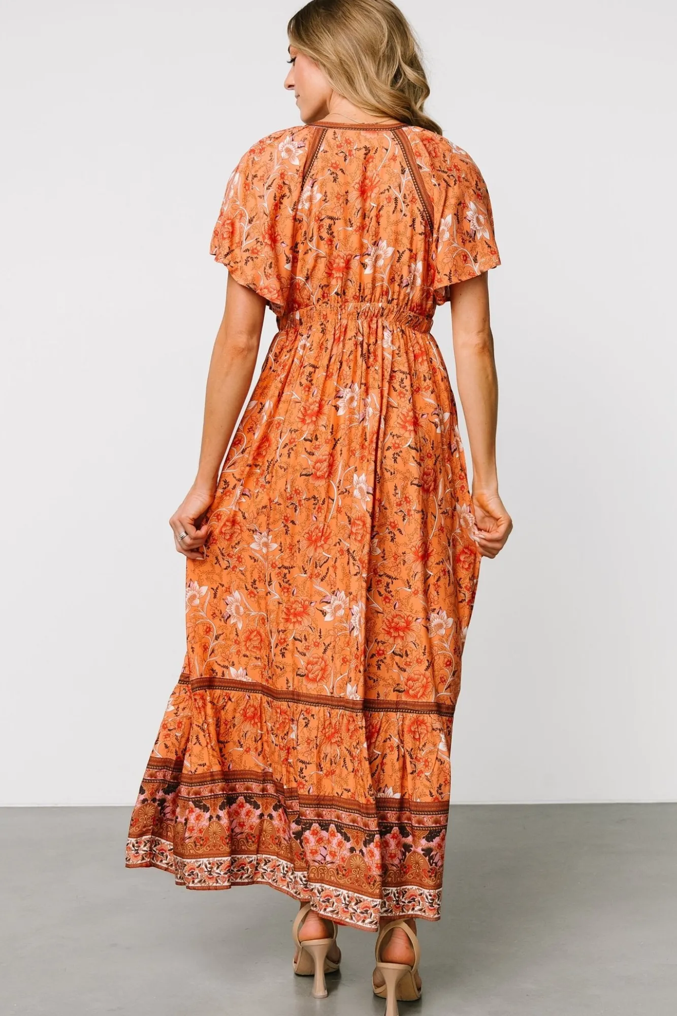 Baltic Born Marietta Maxi Dress | Orange Floral