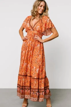 Baltic Born Marietta Maxi Dress | Orange Floral