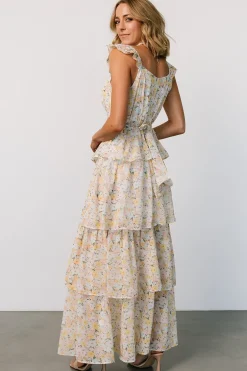 Baltic Born Marigold Tiered Maxi Dress | Yellow Floral
