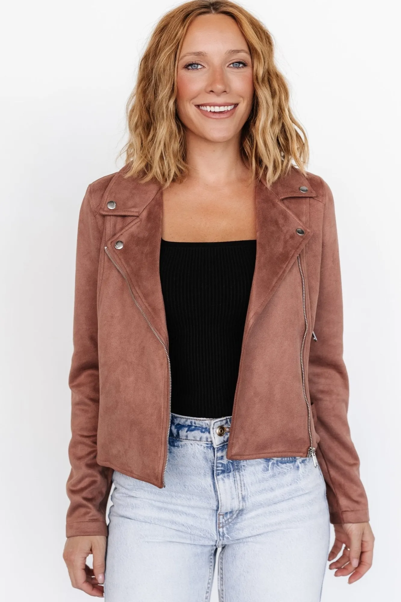 Baltic Born Marisa Faux Suede Jacket | Dusty Clove