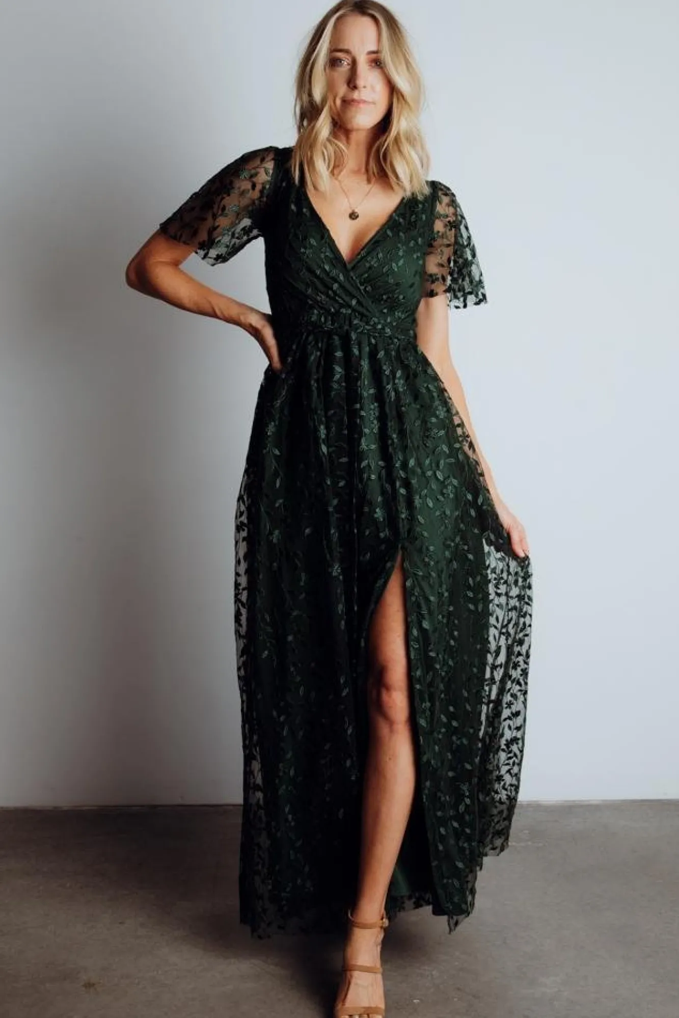 Baltic Born Marseille Embossed Maxi Dress |