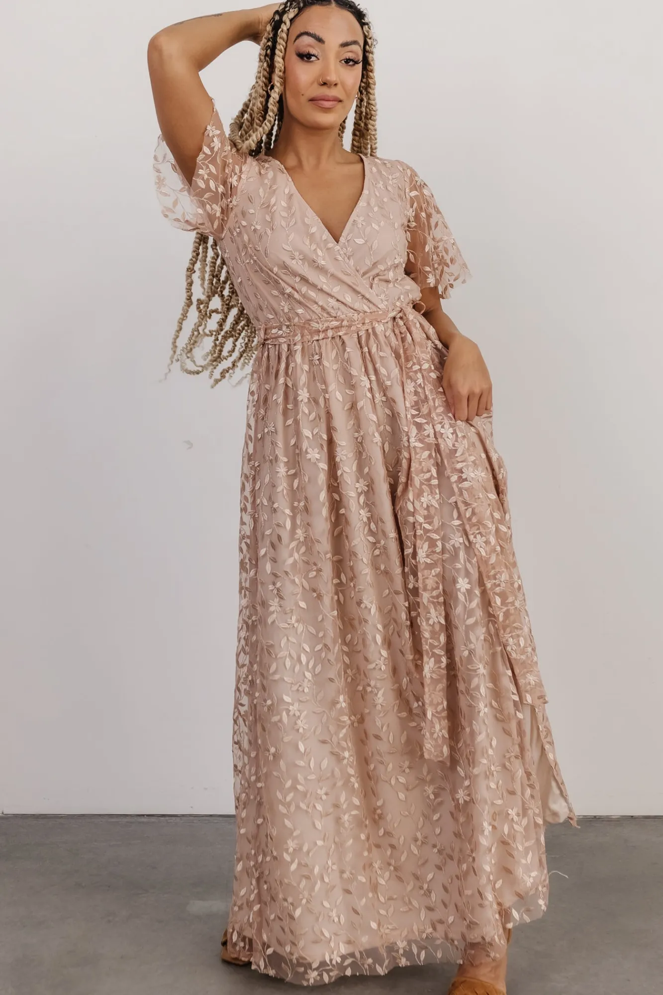 Baltic Born Marseille Embossed Maxi Dress |