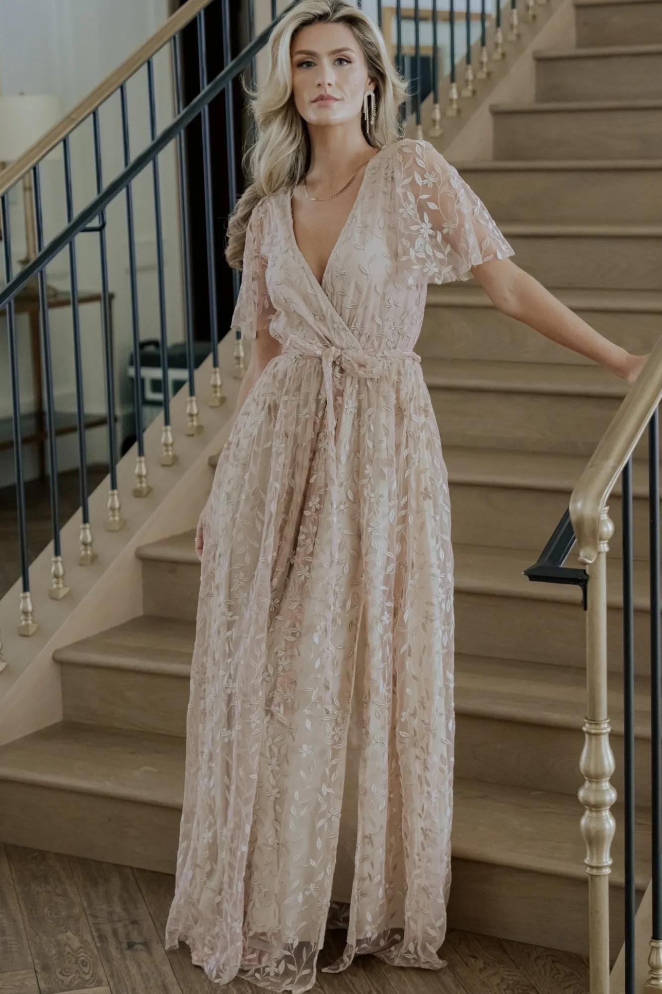Baltic Born Marseille Embossed Maxi Dress |