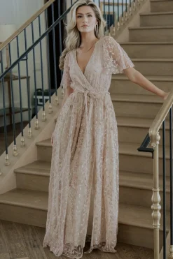 Baltic Born Marseille Embossed Maxi Dress |