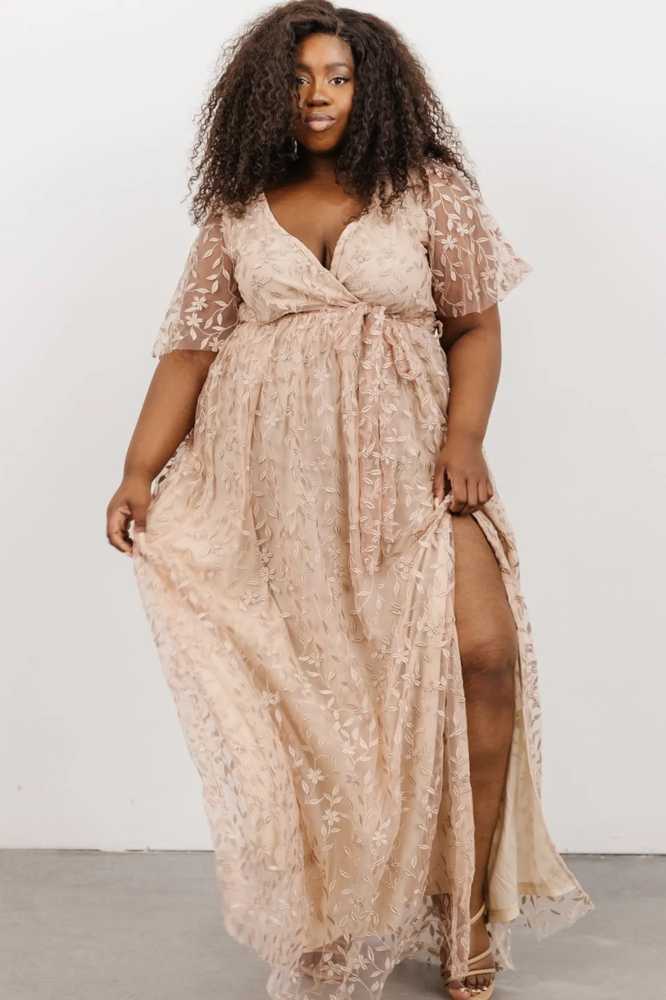 Baltic Born Marseille Embossed Maxi Dress |