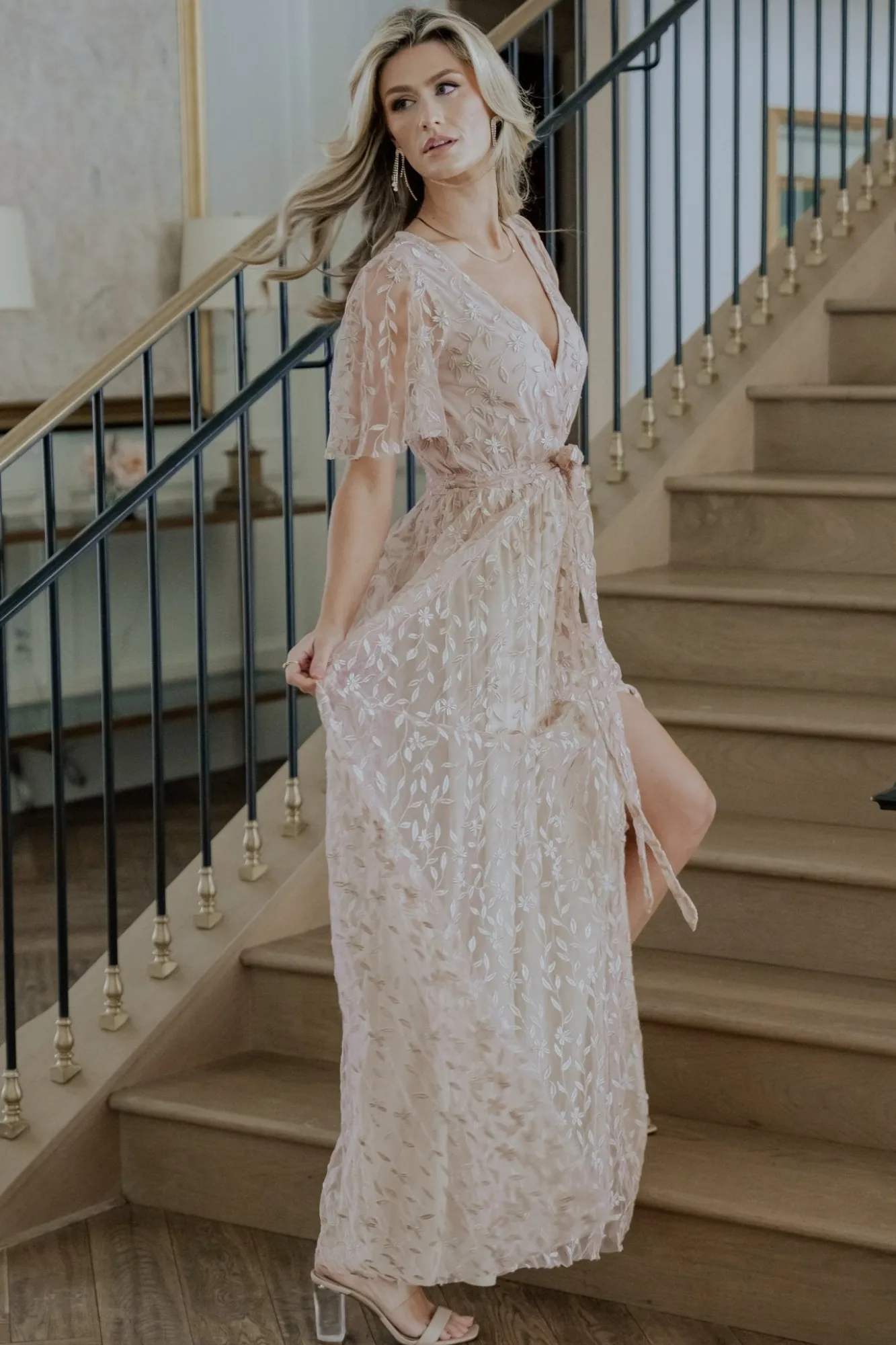Baltic Born Marseille Embossed Maxi Dress |