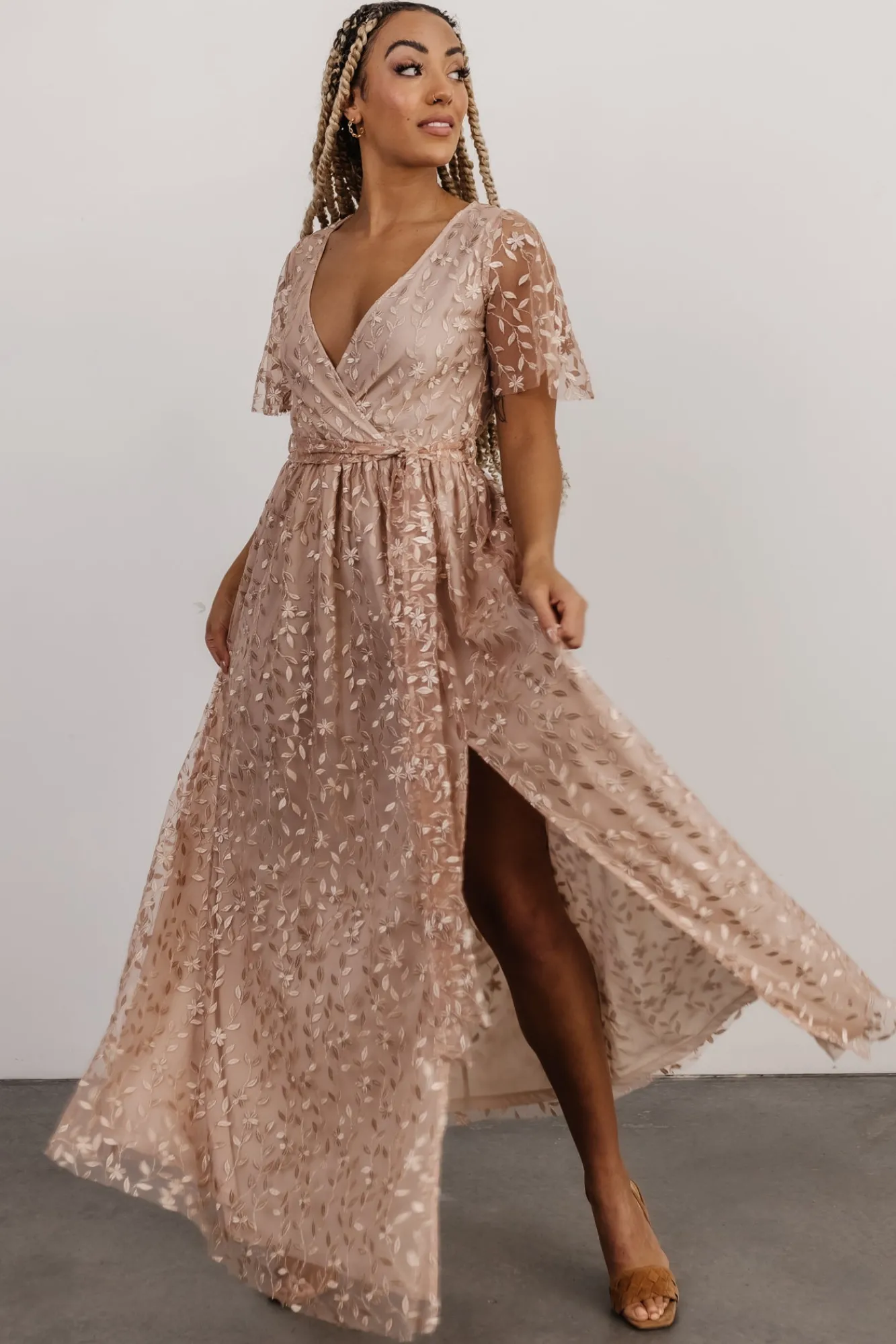 Baltic Born Marseille Embossed Maxi Dress |