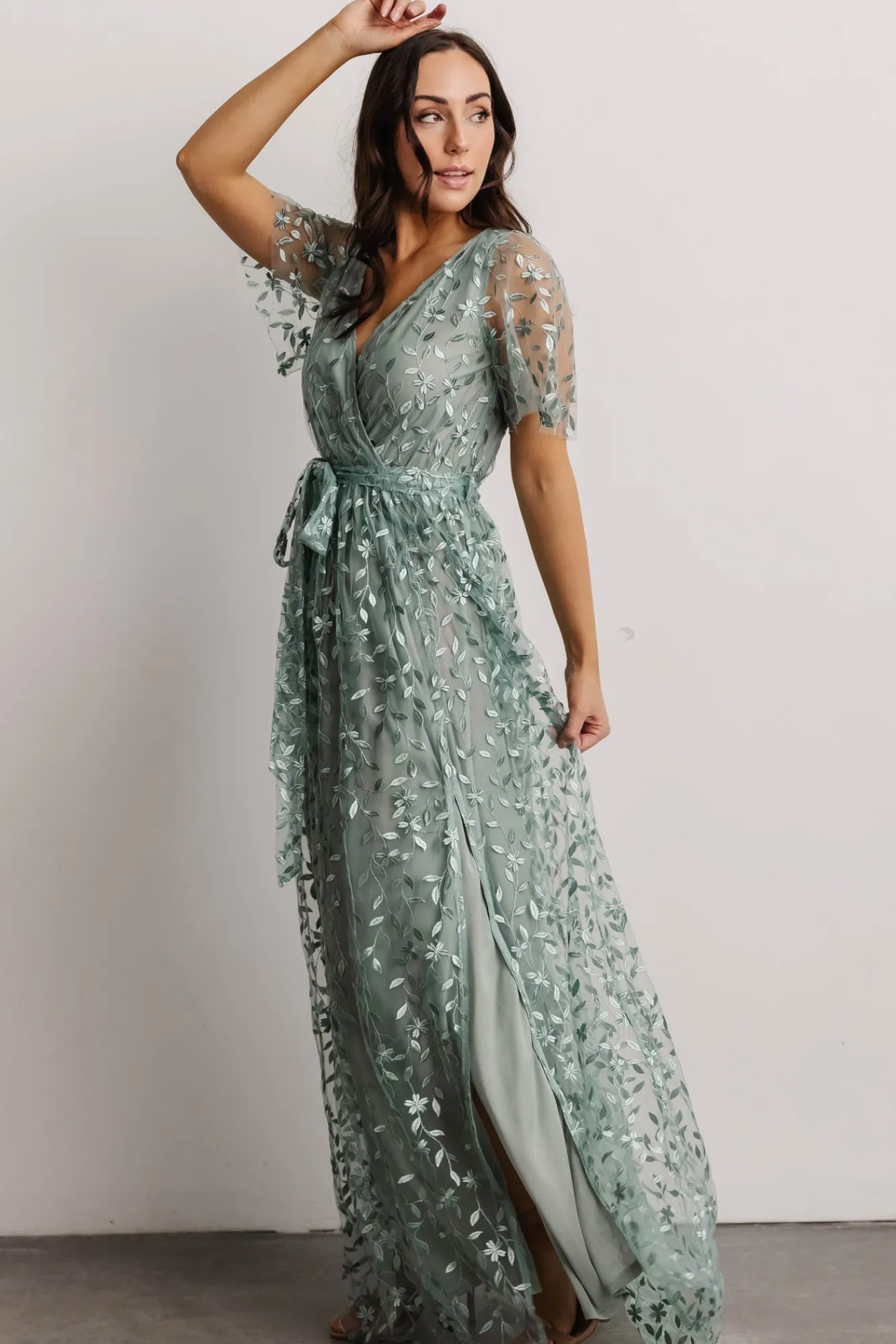 Baltic Born Marseille Embossed Maxi Dress |