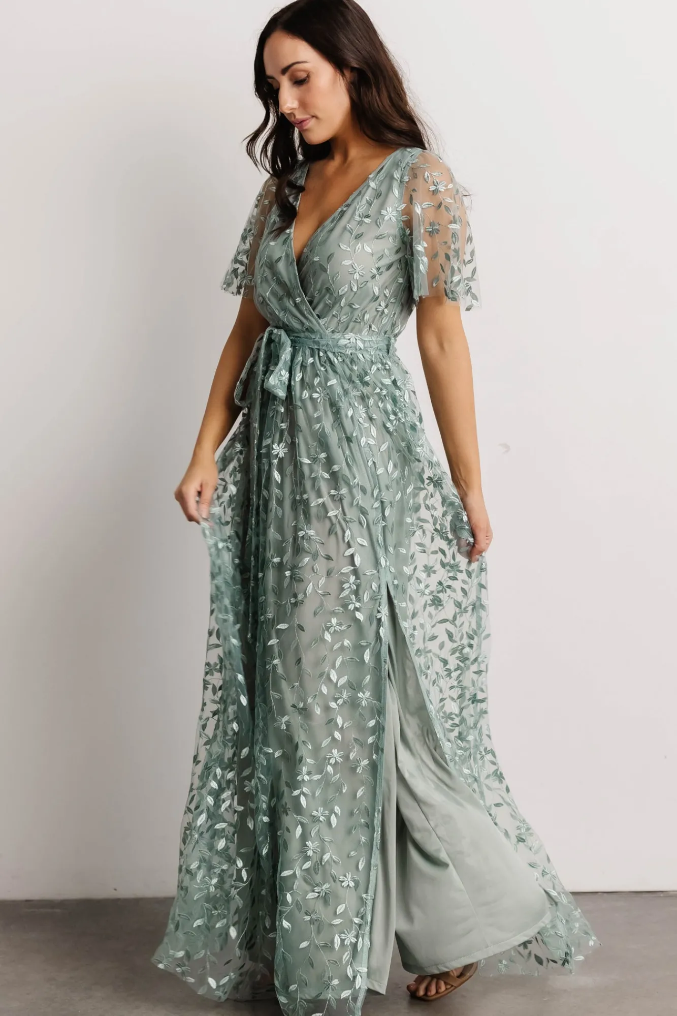 Baltic Born Marseille Embossed Maxi Dress |