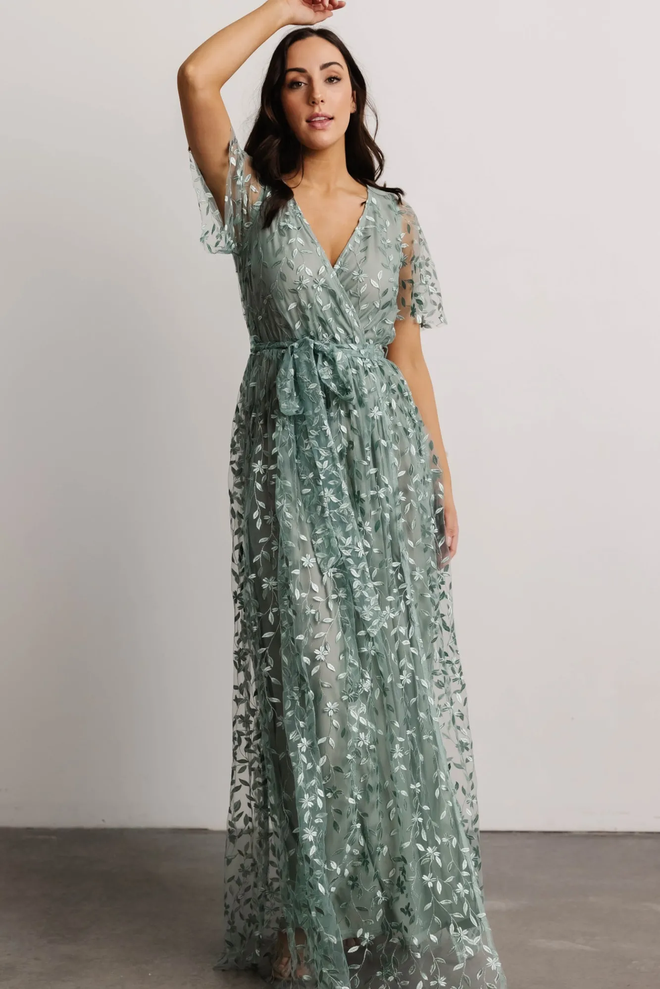 Baltic Born Marseille Embossed Maxi Dress |
