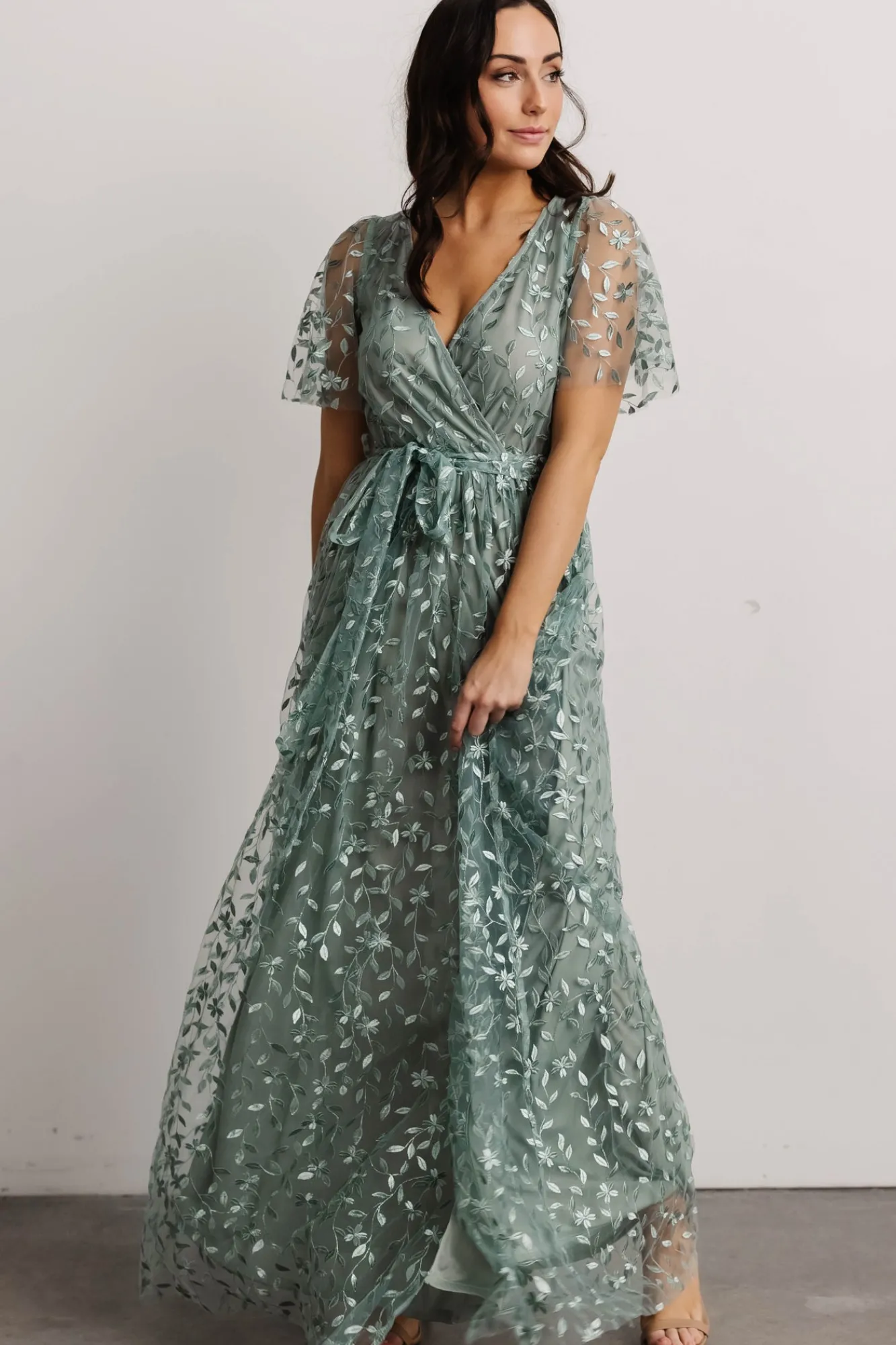 Baltic Born Marseille Embossed Maxi Dress |