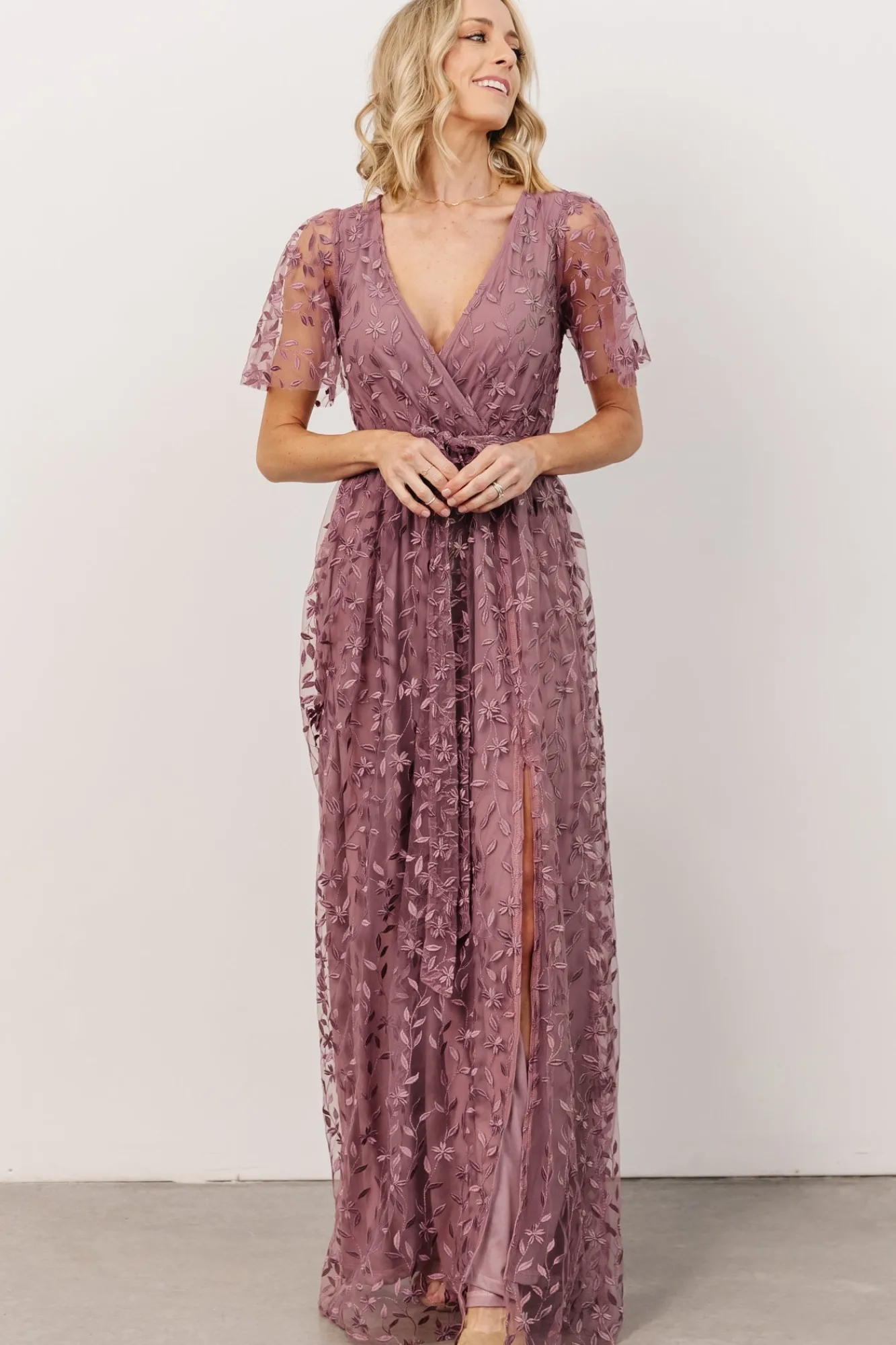 Baltic Born Marseille Embossed Maxi Dress |