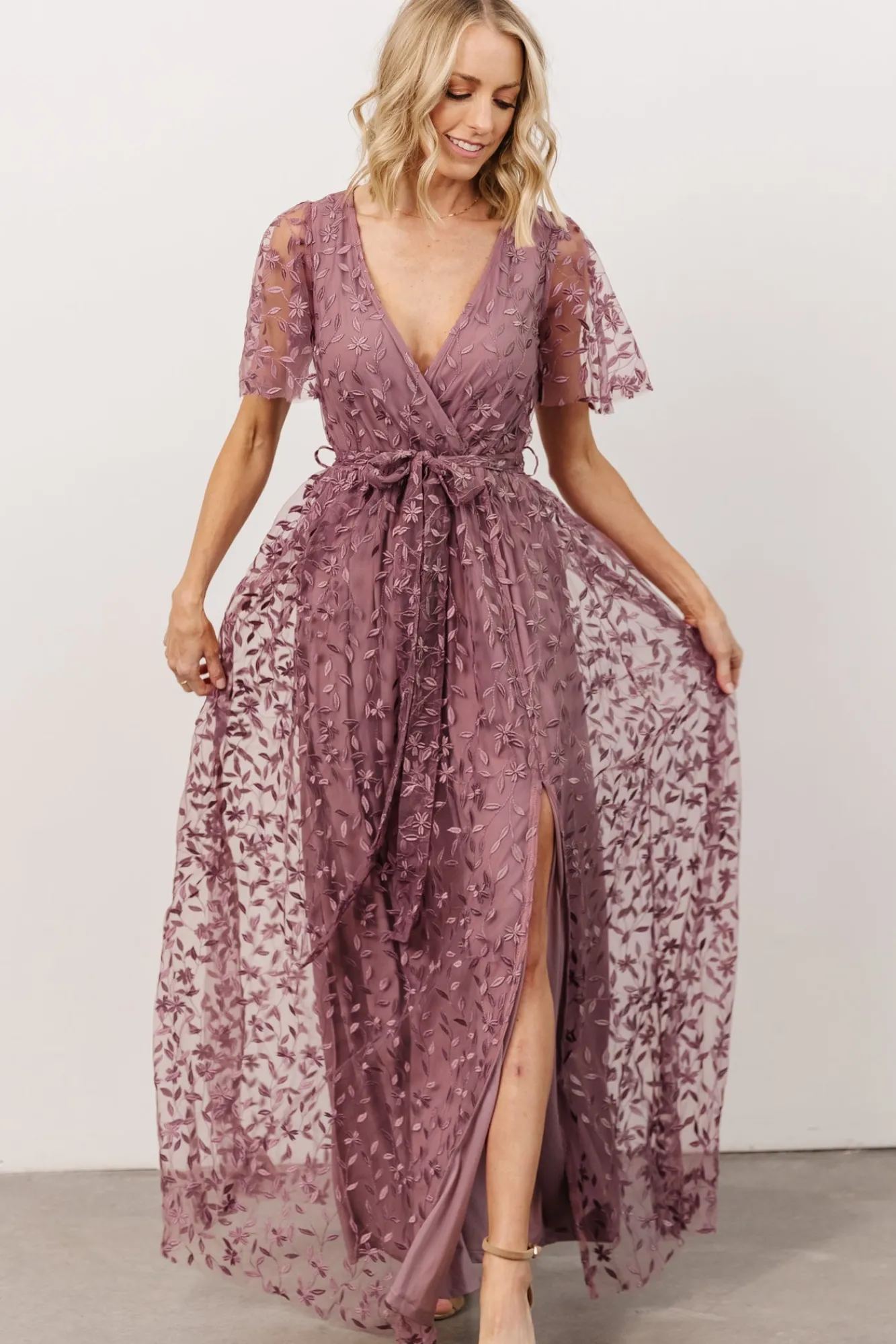 Baltic Born Marseille Embossed Maxi Dress |