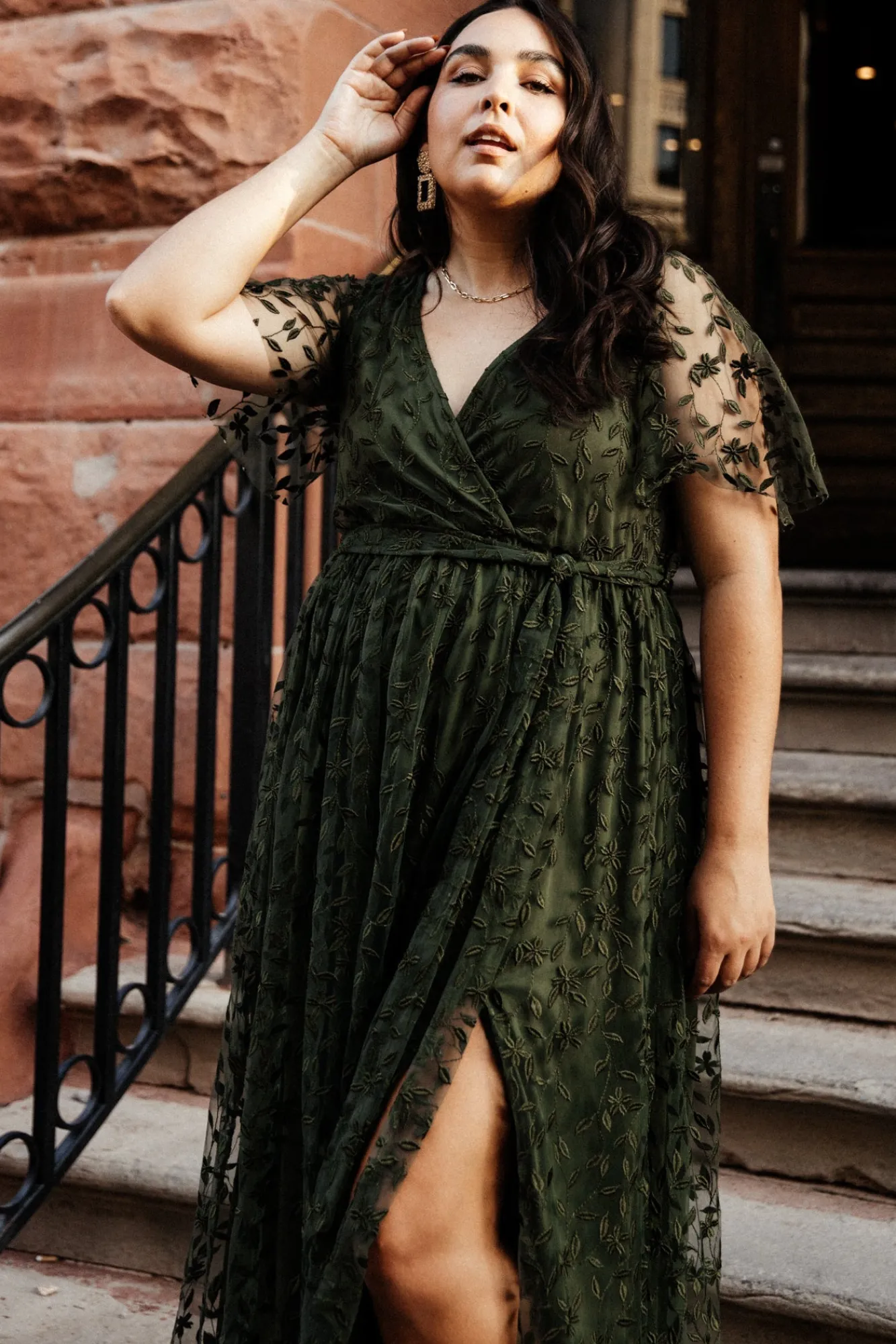 Baltic Born Marseille Embossed Maxi Dress |