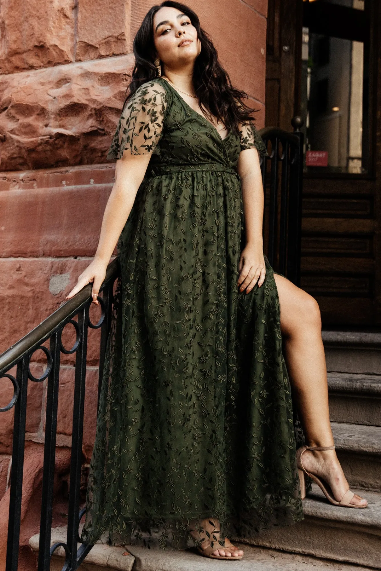Baltic Born Marseille Embossed Maxi Dress |