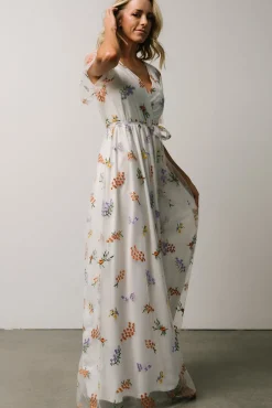 Baltic Born Marseille Embossed Maxi Dress | Meadow Floral