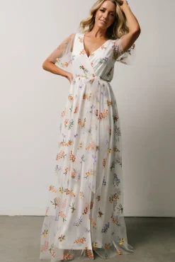 Baltic Born Marseille Embossed Maxi Dress | Meadow Floral