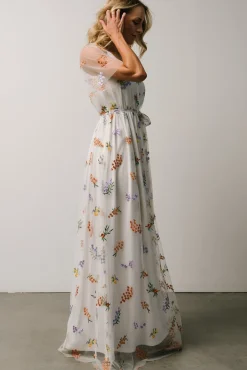 Baltic Born Marseille Embossed Maxi Dress | Meadow Floral