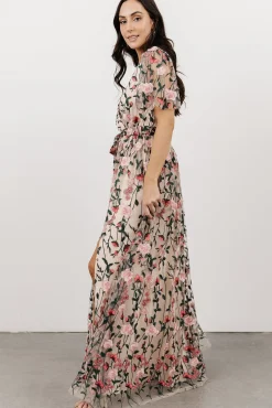 Baltic Born Marseille Embossed Maxi Dress | Rose Garden