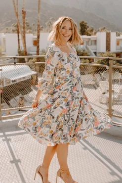 Baltic Born Marta Smocked Midi Dress | Multi Floral