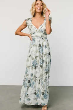 Baltic Born Martina Maxi Dress | Light Blue Floral