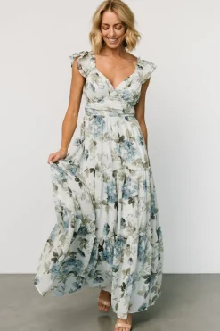 Baltic Born Martina Maxi Dress | Light Blue Floral
