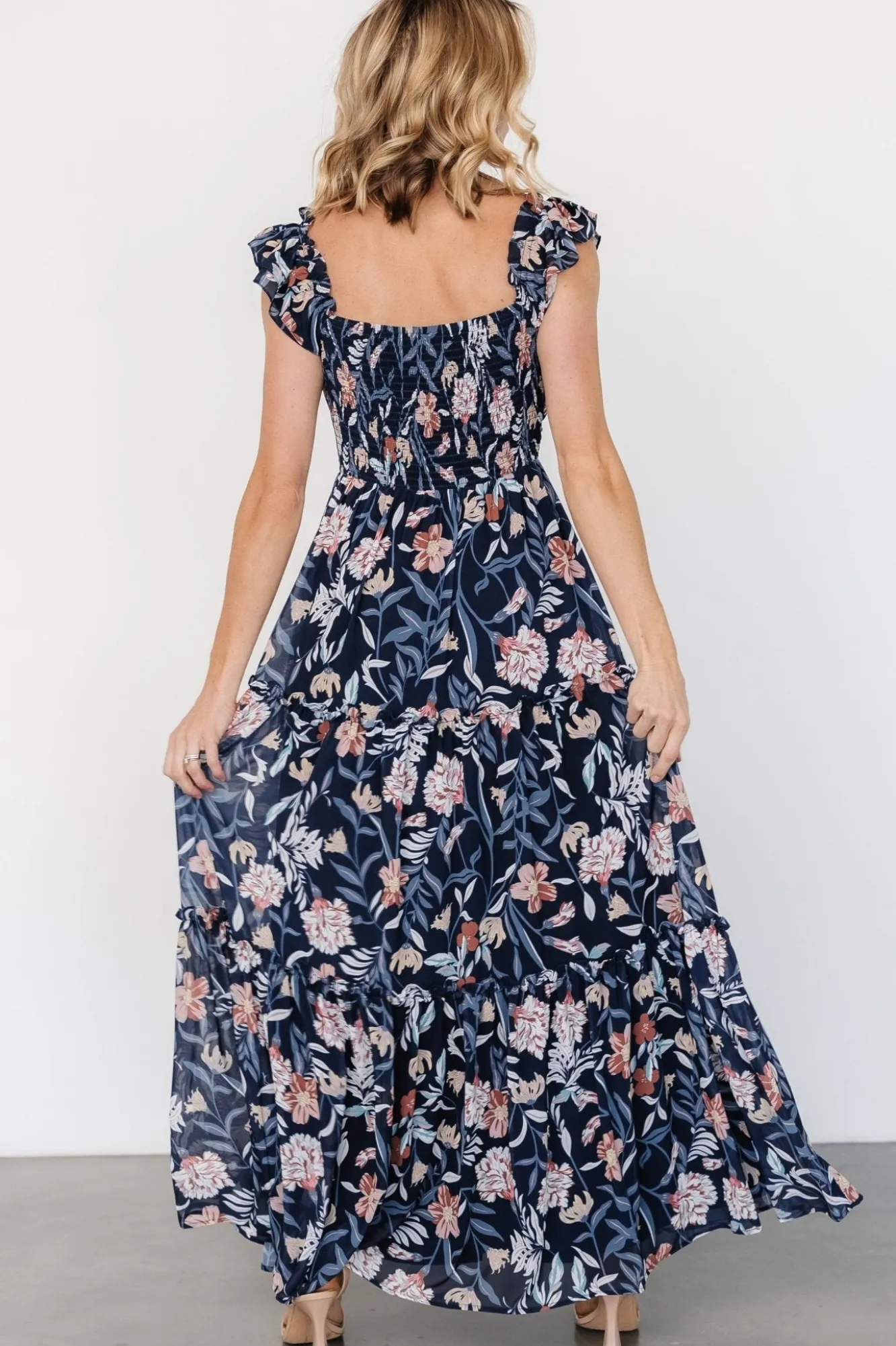 Baltic Born Martina Maxi Dress | Navy Multi