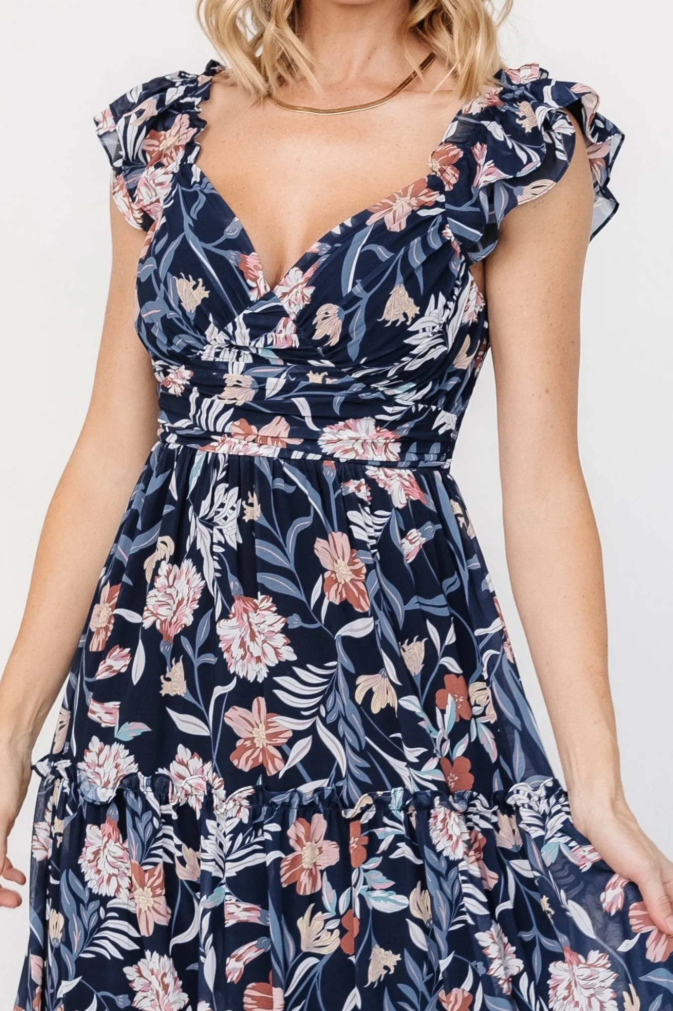 Baltic Born Martina Maxi Dress | Navy Multi