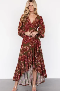 Baltic Born Maryana Ruffle Dress | Olive Floral