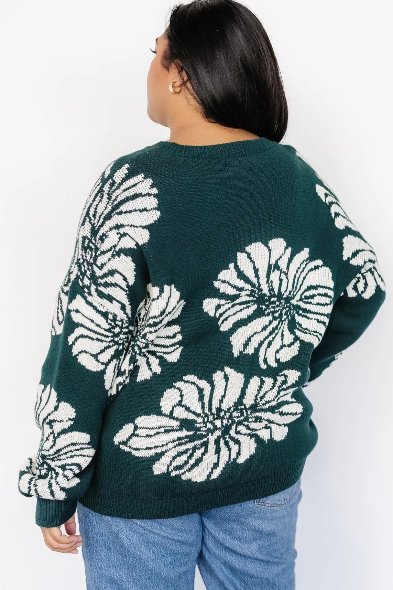 Baltic Born Maude Sweater | Green + Off White