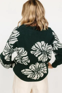 Baltic Born Maude Sweater | Green + Off White