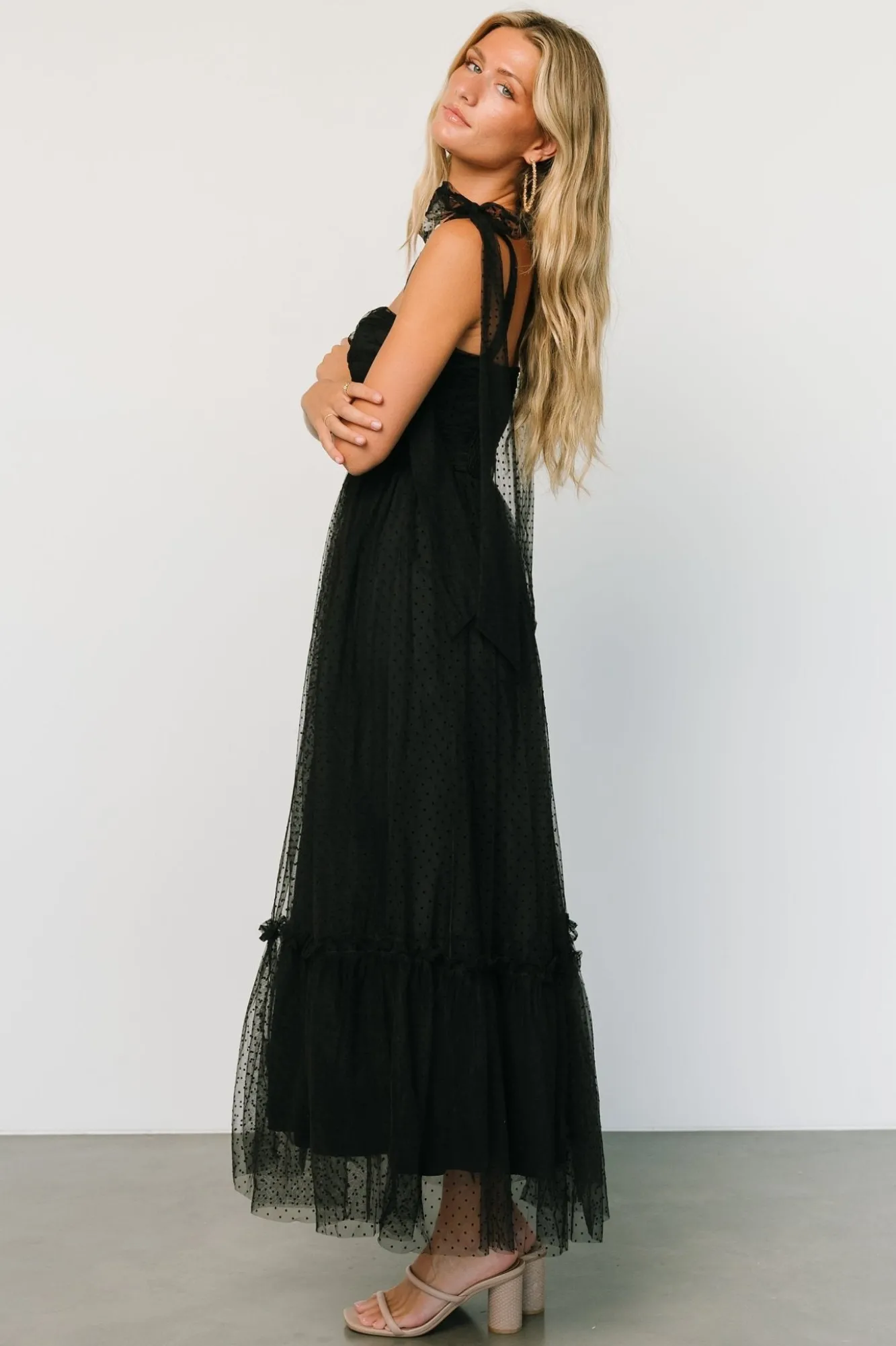 Baltic Born Mavani Swiss Dot Tulle Maxi Dress |