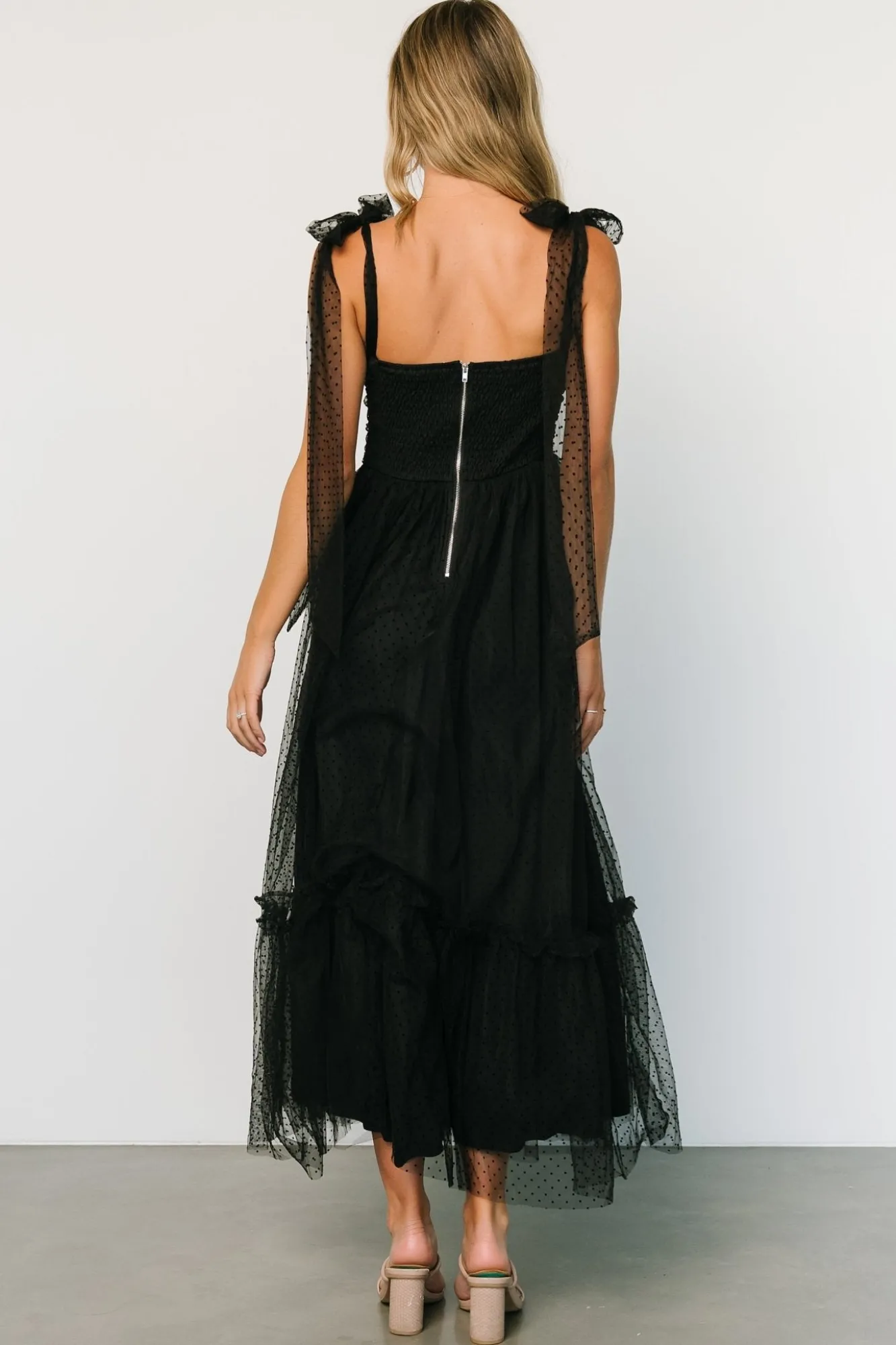 Baltic Born Mavani Swiss Dot Tulle Maxi Dress |