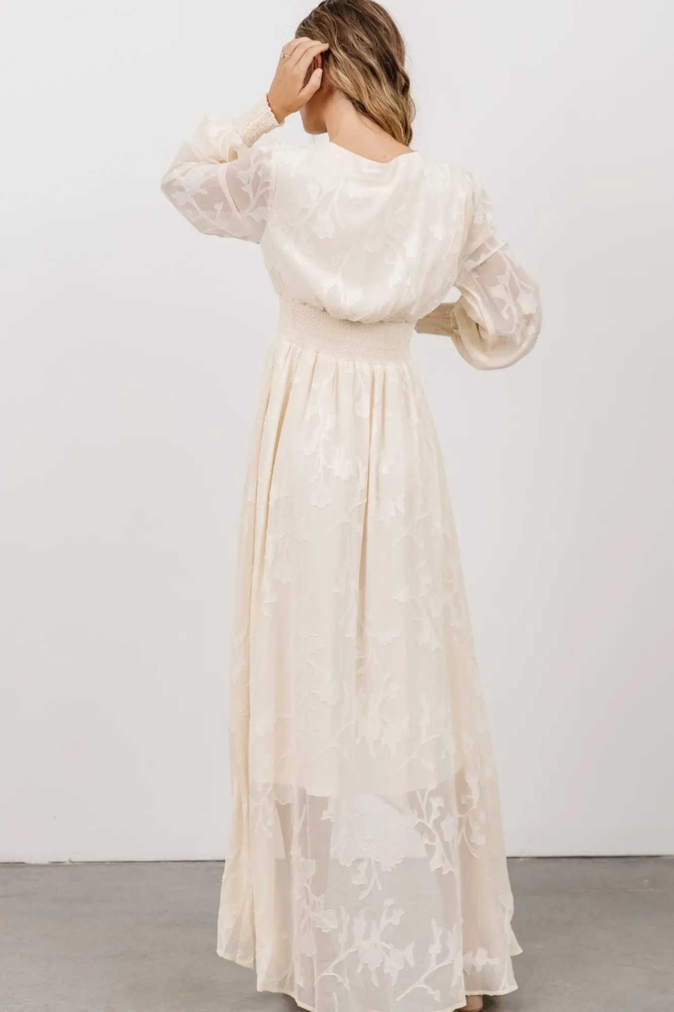 Baltic Born Mayfair High Low Maxi Dress | Vintage Cream