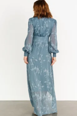 Baltic Born Mayfair High Low Maxi Dress | Slate Blue