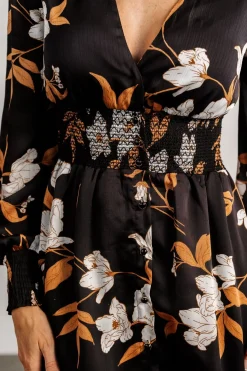 Baltic Born Mayfair High Low Maxi Dress | Black Floral