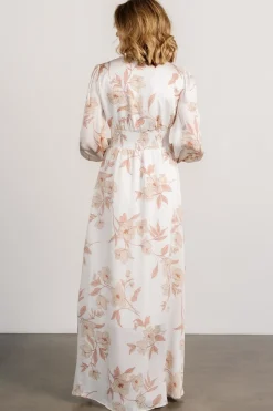 Baltic Born Mayfair High Low Maxi Dress | White Floral