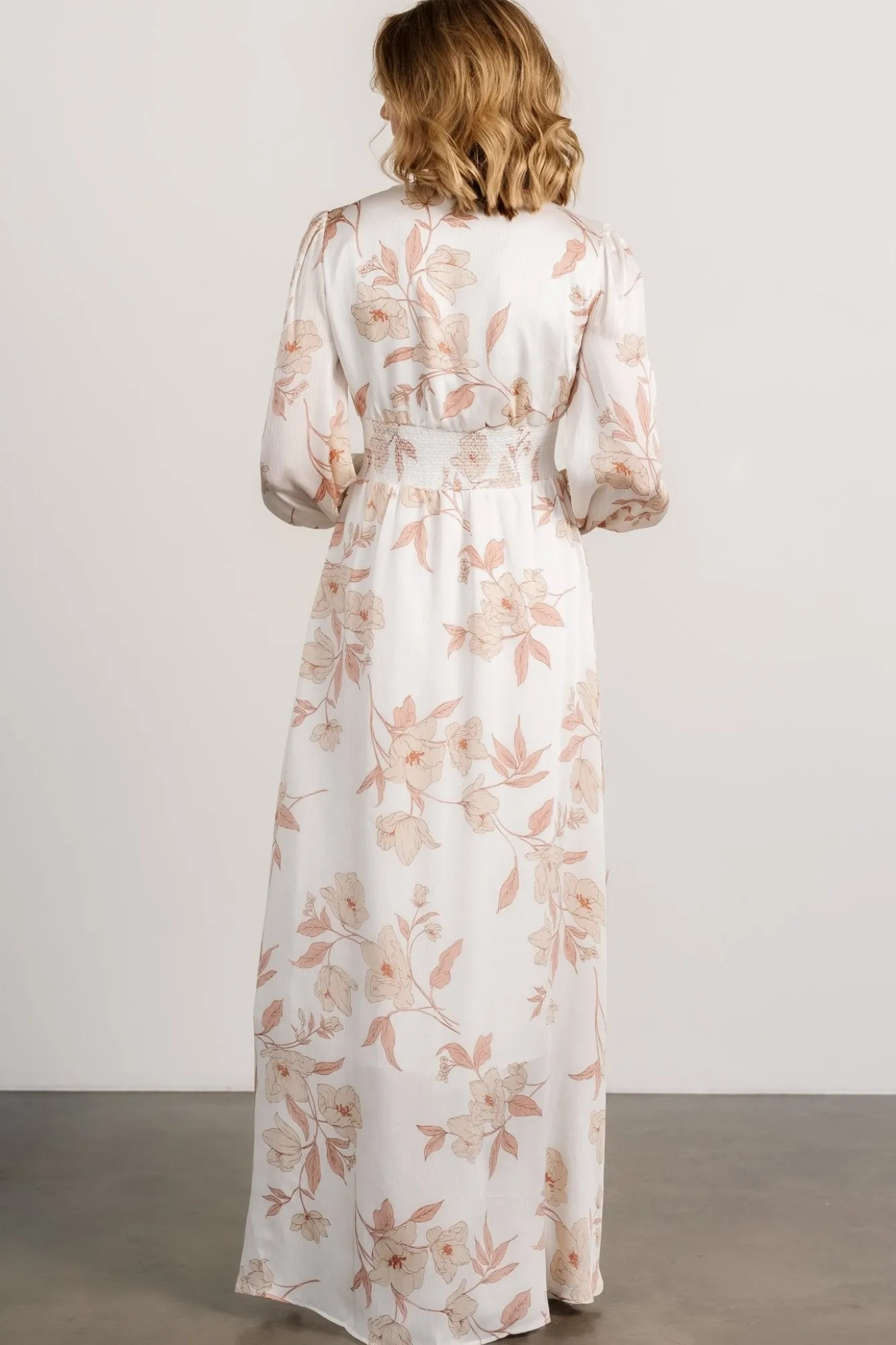 Baltic Born Mayfair High Low Maxi Dress | White Floral