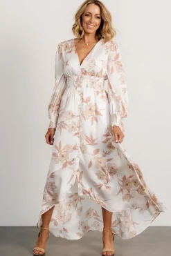 Baltic Born Mayfair High Low Maxi Dress | White Floral