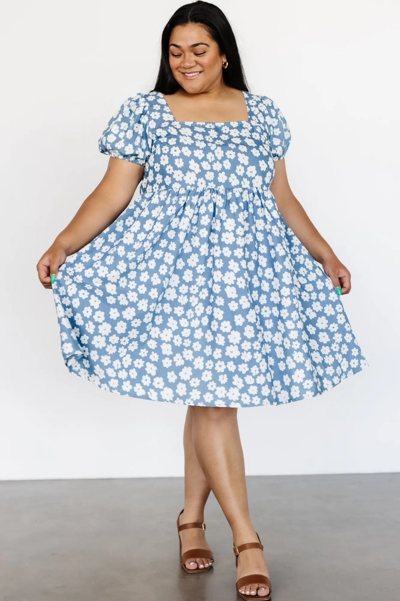 Baltic Born McKell Mini Dress | Chambray Floral