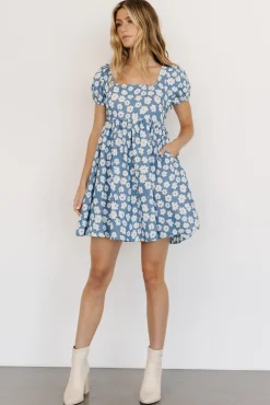 Baltic Born McKell Mini Dress | Chambray Floral